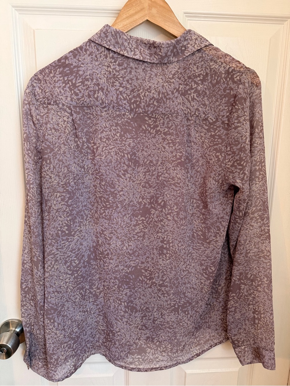 Forever 21 Contemporary Purple Floral Blouse Size M - Picture 5 of 10